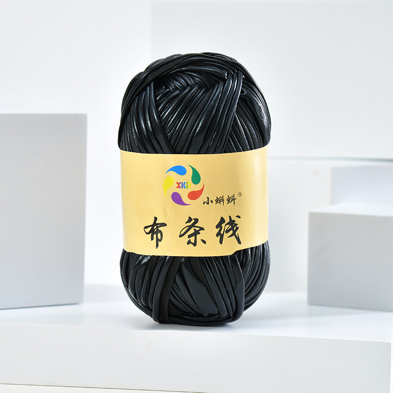 100g Metallic Shiny T-Shirt Yarn | 8CM Wide | Approx. 45M | DIY Yarn for Bags, Shoes & Hats