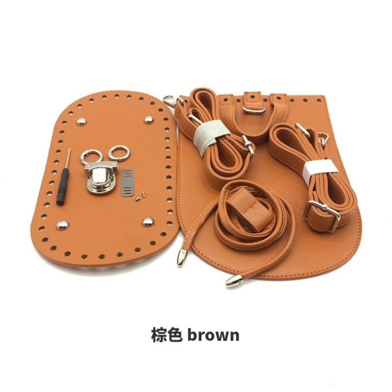 DIY Backpack Leather Base & Flap 7-Piece Set