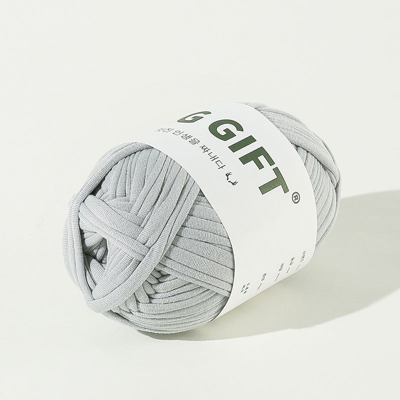 T-Shirt Yarn 100g – Flat Chunky Polyester Cord for Crochet Baskets, Rugs, Bags, Shoes & More