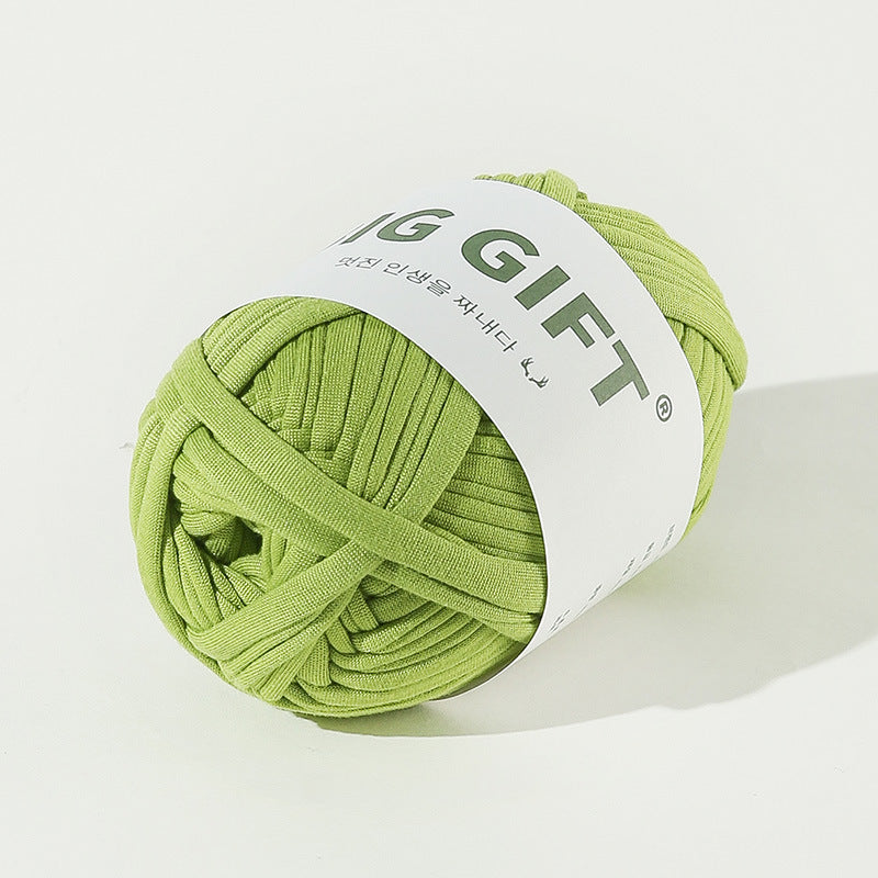T-Shirt Yarn 100g – Flat Chunky Polyester Cord for Crochet Baskets, Rugs, Bags, Shoes & More