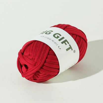 T-Shirt Yarn 100g – Flat Chunky Polyester Cord for Crochet Baskets, Rugs, Bags, Shoes & More