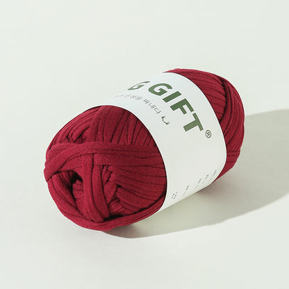 T-Shirt Yarn 100g – Flat Chunky Polyester Cord for Crochet Baskets, Rugs, Bags, Shoes & More