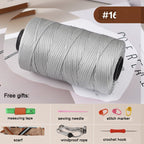 Mercerized Cotton-Linen Flat Yarn 250g – 2.5mm Glossy Cord for Crochet Bags, Hats, Cushions | Free Crochet Tools