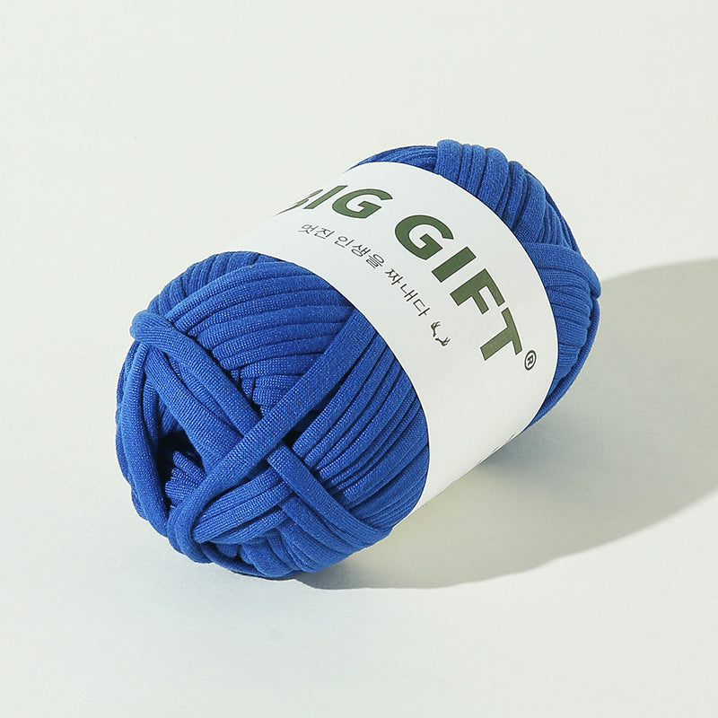 T-Shirt Yarn 100g – Flat Chunky Polyester Cord for Crochet Baskets, Rugs, Bags, Shoes & More