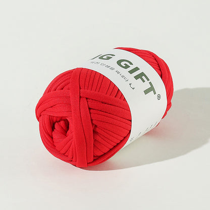 T-Shirt Yarn 100g – Flat Chunky Polyester Cord for Crochet Baskets, Rugs, Bags, Shoes & More