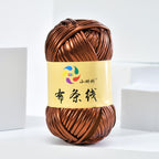 100g Metallic Shiny T-Shirt Yarn | 8CM Wide | Approx. 45M | DIY Yarn for Bags, Shoes & Hats