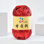 100g Metallic Shiny T-Shirt Yarn | 8CM Wide | Approx. 45M | DIY Yarn for Bags, Shoes & Hats