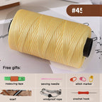 Mercerized Cotton-Linen Flat Yarn 250g – 2.5mm Glossy Cord for Crochet Bags, Hats, Cushions | Free Crochet Tools