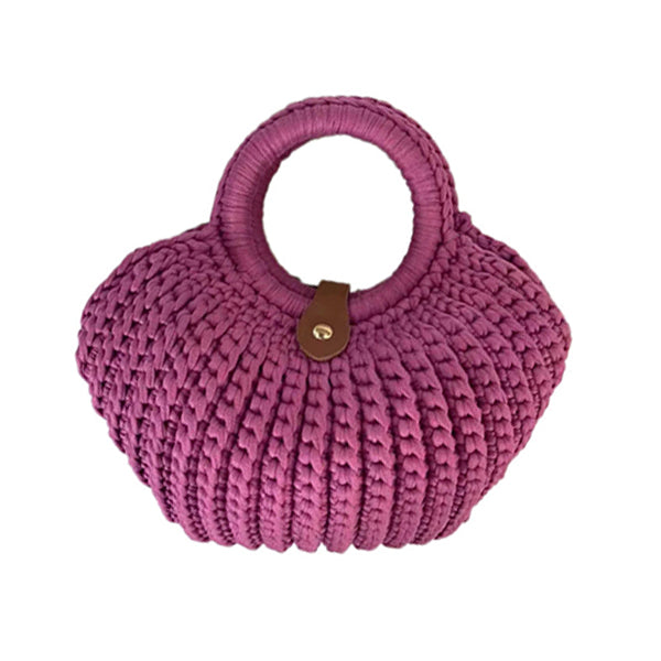 Handmade Shell Shape Bag | Chunky Yarn Crochet