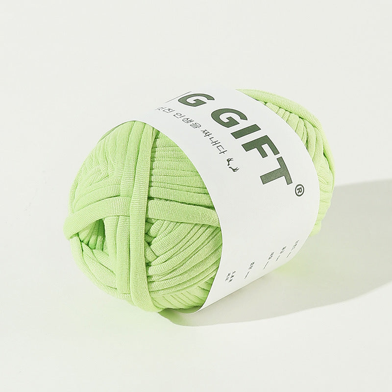 T-Shirt Yarn 100g – Flat Chunky Polyester Cord for Crochet Baskets, Rugs, Bags, Shoes & More
