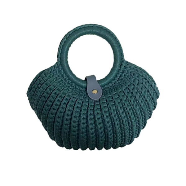Handmade Shell Shape Bag | Chunky Yarn Crochet