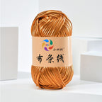 100g Metallic Shiny T-Shirt Yarn | 8CM Wide | Approx. 45M | DIY Yarn for Bags, Shoes & Hats