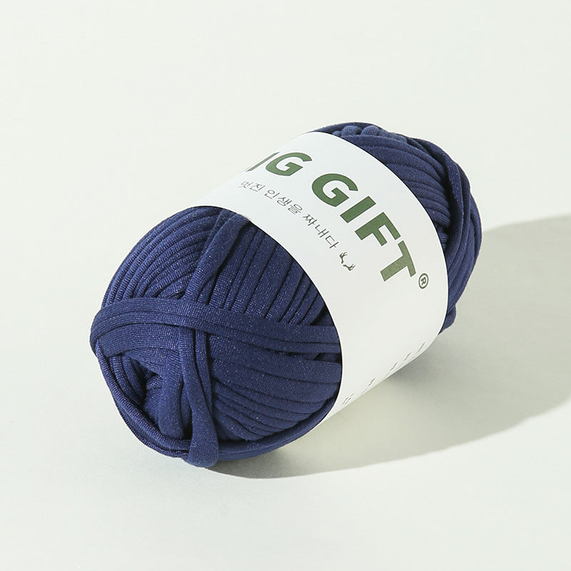 T-Shirt Yarn 100g – Flat Chunky Polyester Cord for Crochet Baskets, Rugs, Bags, Shoes & More