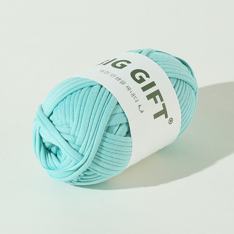 T-Shirt Yarn 100g – Flat Chunky Polyester Cord for Crochet Baskets, Rugs, Bags, Shoes & More