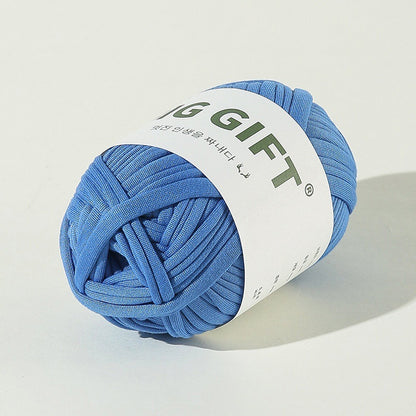 T-Shirt Yarn 100g – Flat Chunky Polyester Cord for Crochet Baskets, Rugs, Bags, Shoes & More