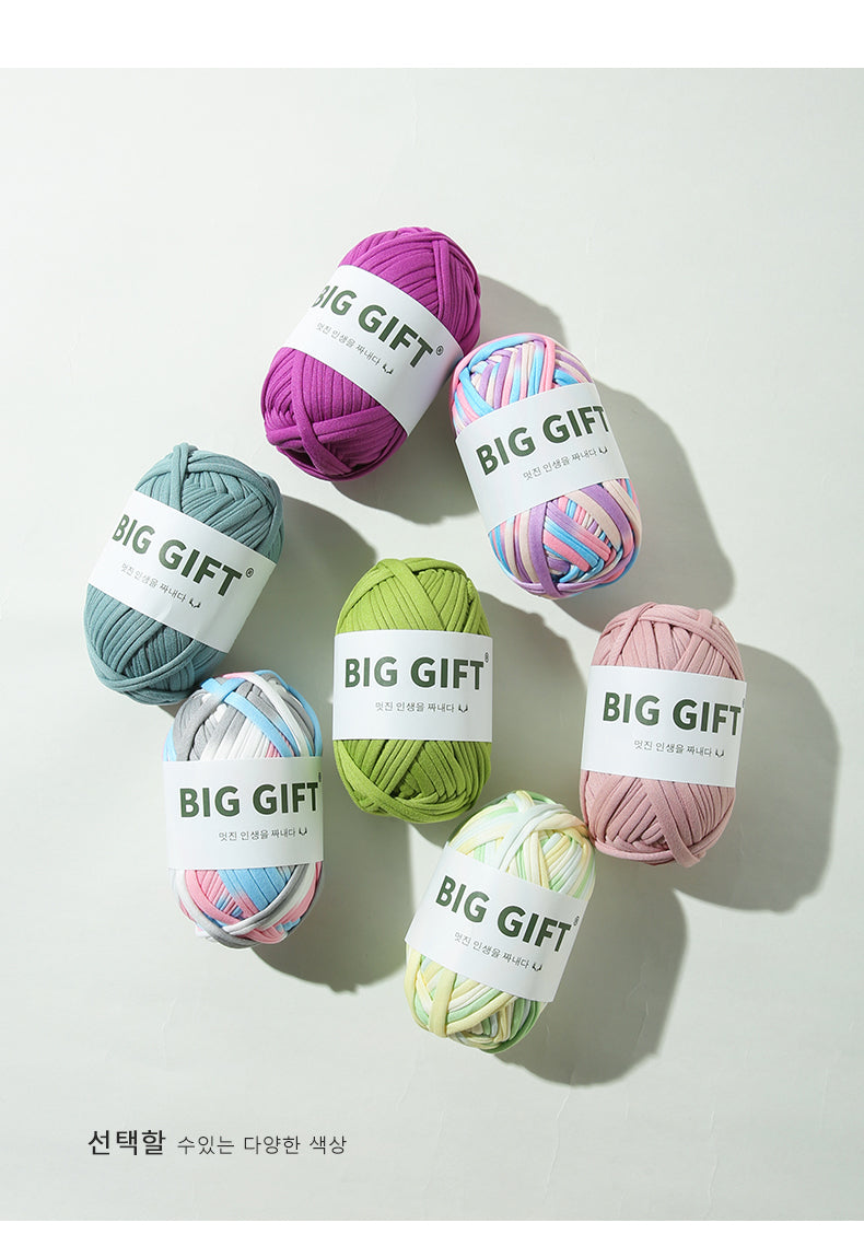 T-Shirt Yarn 100g – Flat Chunky Polyester Cord for Crochet Baskets, Rugs, Bags, Shoes & More