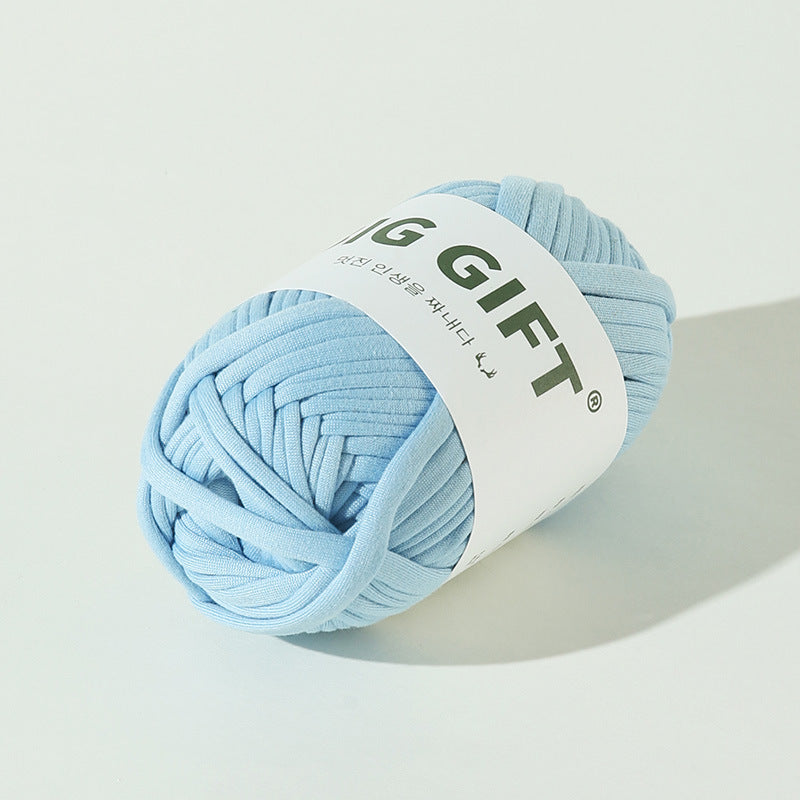 T-Shirt Yarn 100g – Flat Chunky Polyester Cord for Crochet Baskets, Rugs, Bags, Shoes & More