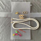 DIY Bag Pearl Chain Weaving Kit (No Ribbons/Yarns Included) - Creative Handmade Material Pack
