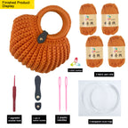 Fabric Strip Crochet Shell Bag DIY Kit (Not Finished Product) | Free Tutorial Included