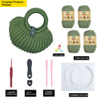 Fabric Strip Crochet Shell Bag DIY Kit (Not Finished Product) | Free Tutorial Included