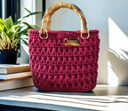 DIY T-Shirt Yarn Crochet Tote Bag Kit | Handmade Woman’s Bag (Not Finished Product)