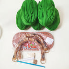 DIY T-Shirt Yarn Crochet Tote Bag Kit | Handmade Woman’s Bag (Not Finished Product)