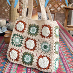 Handmade Crochet Shoulder Bag | 3D Flower Design | Ready to Ship