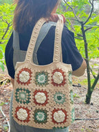 Handmade Crochet Shoulder Bag | 3D Flower Design | Ready to Ship
