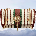 DIY Crochet Kit – 3D Floral Crossbody Bag with Ice Silk Yarn & Full Accessories