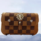 DIY Crochet Kit – 3D Floral Crossbody Bag with Ice Silk Yarn & Full Accessories