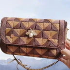 DIY Crochet Kit – 3D Floral Crossbody Bag with Ice Silk Yarn & Full Accessories