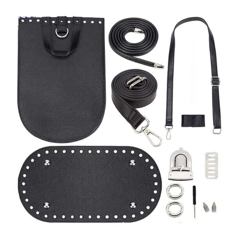 DIY Backpack Leather Base & Flap 7-Piece Set