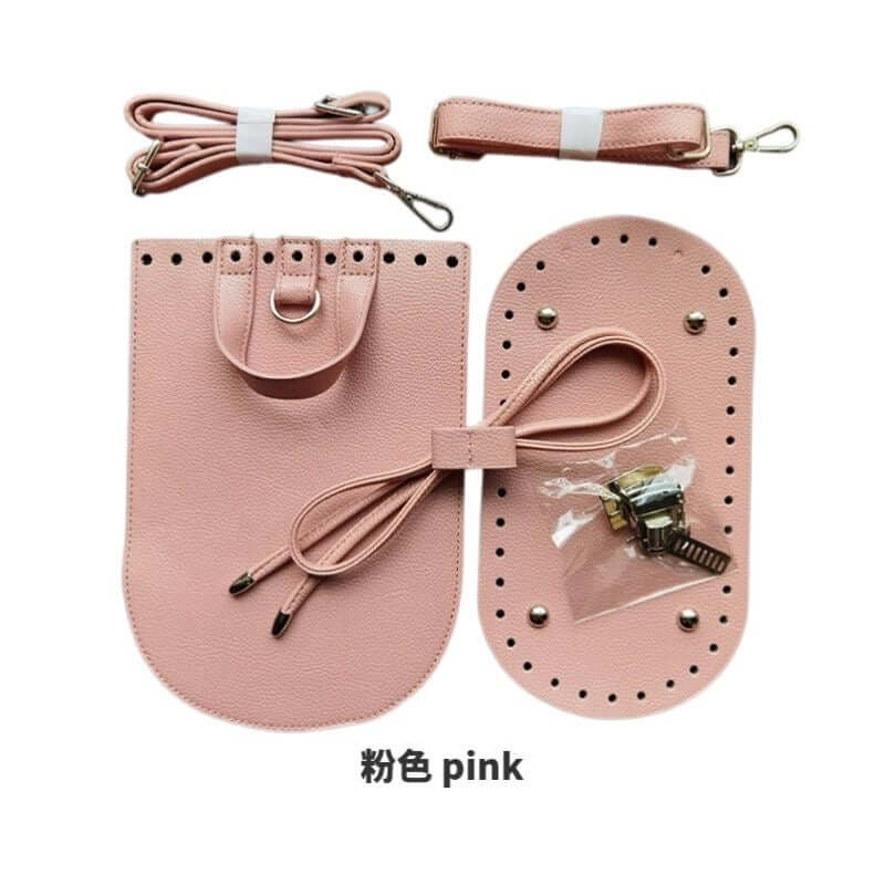 DIY Backpack Leather Base & Flap 7-Piece Set