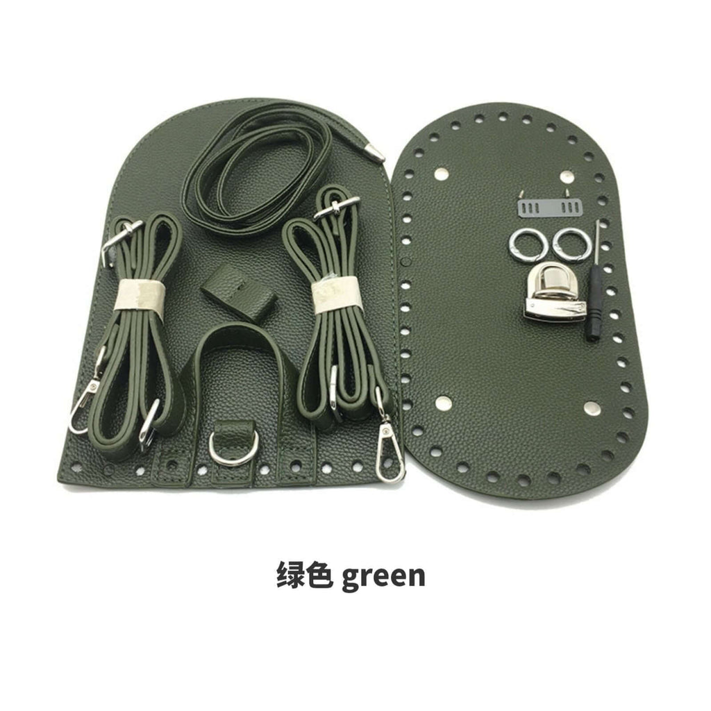 DIY Backpack Leather Base & Flap 7-Piece Set