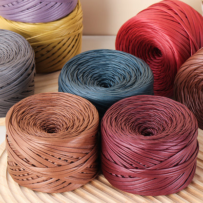 200g Smooth Leather-Like Yarn – Ideal for Bags, Baskets & Accessories
