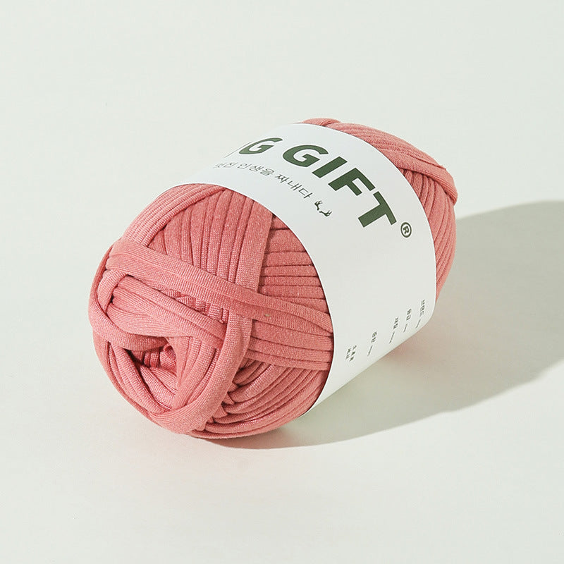 T-Shirt Yarn 100g – Flat Chunky Polyester Cord for Crochet Baskets, Rugs, Bags, Shoes & More