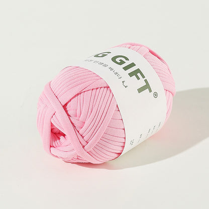 T-Shirt Yarn 100g – Flat Chunky Polyester Cord for Crochet Baskets, Rugs, Bags, Shoes & More