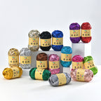 100g Metallic Shiny T-Shirt Yarn | 8CM Wide | Approx. 45M | DIY Yarn for Bags, Shoes & Hats