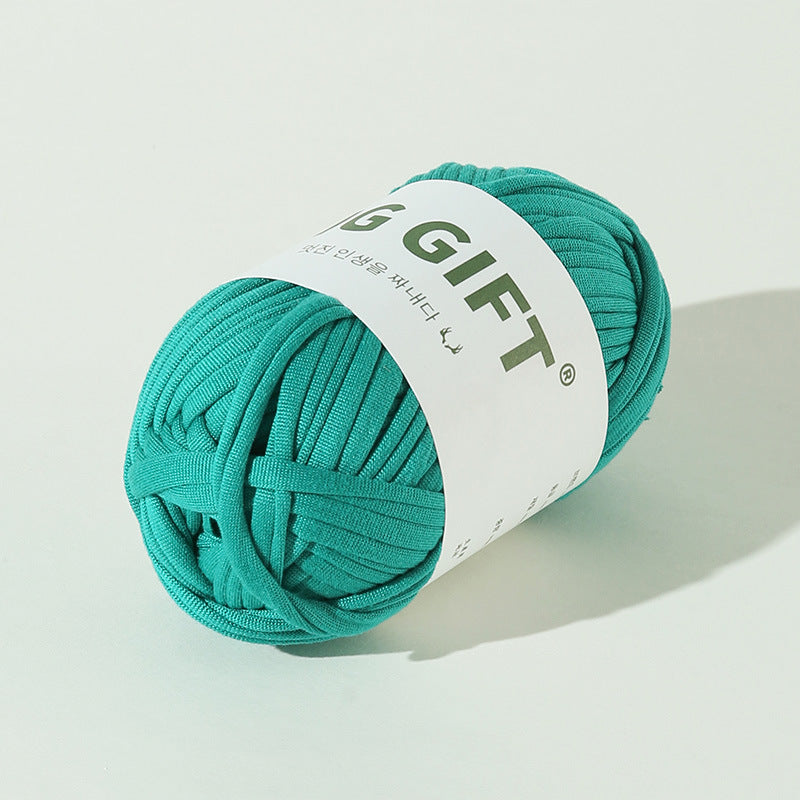T-Shirt Yarn 100g – Flat Chunky Polyester Cord for Crochet Baskets, Rugs, Bags, Shoes & More