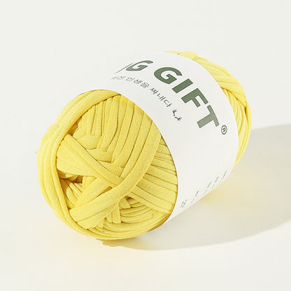 T-Shirt Yarn 100g – Flat Chunky Polyester Cord for Crochet Baskets, Rugs, Bags, Shoes & More