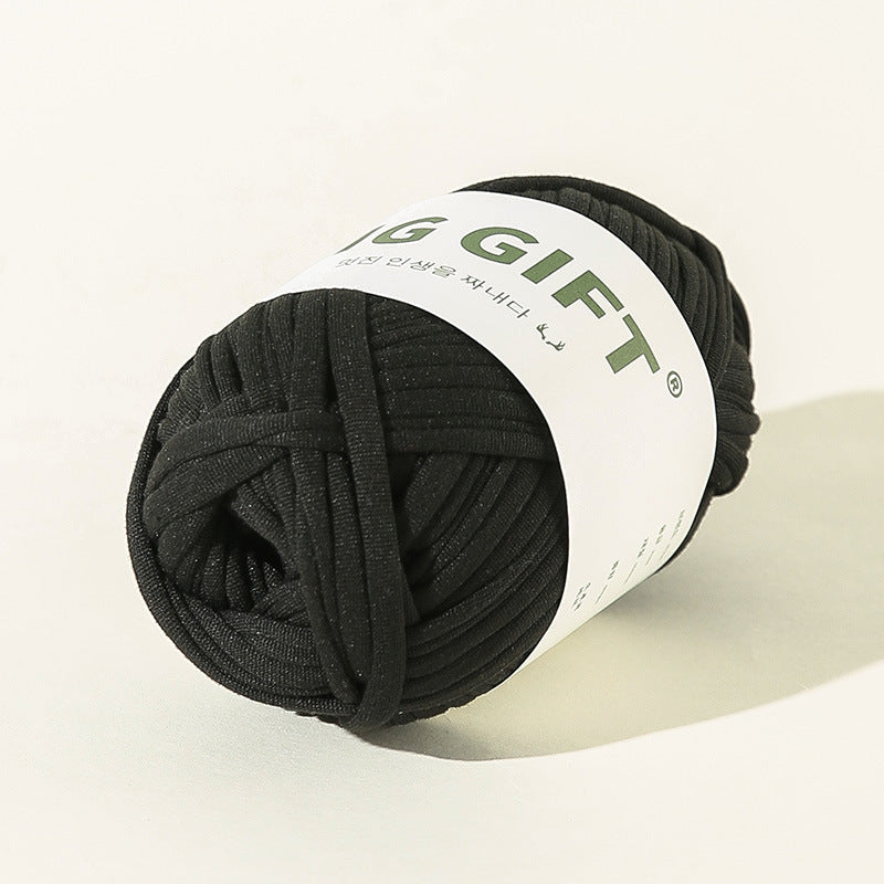 T-Shirt Yarn 100g – Flat Chunky Polyester Cord for Crochet Baskets, Rugs, Bags, Shoes & More